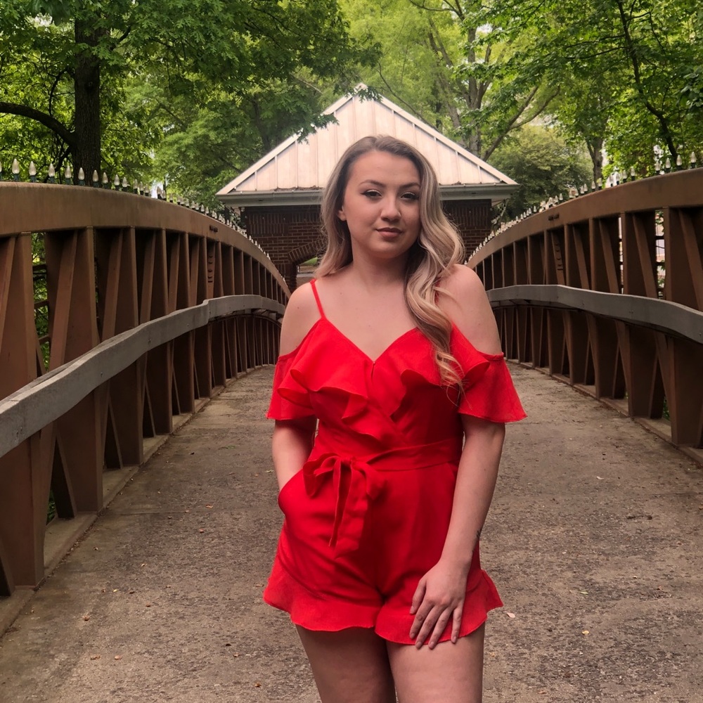 Red romper